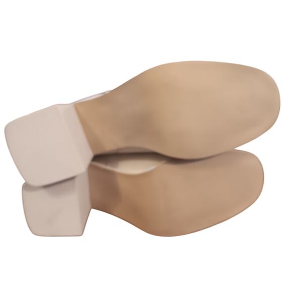 Steve Madden Argent Chelsea Boots mid-calf, Leather, Color-Bone Size 9  *O - Picture 6 of 6